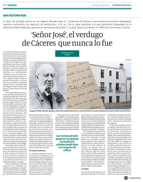 Artículo ‘Señor José’, el verdugo de Cáceres que nunca lo fue